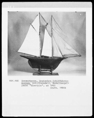 Segelyacht "Electric", um 1900