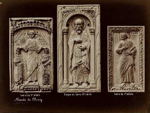 Musée de Cluny. Ivoire du X.e siècle. Plaque en ivoire, XI.e siècle. Ivoire du X.e siècle.