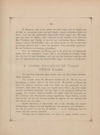 I. Tjandi Kalongan of Tjandi Kebon Dalem