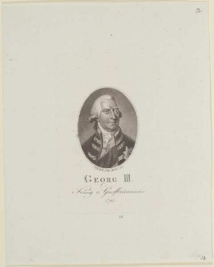 Bildnis des Georg III v. Grossbritannien