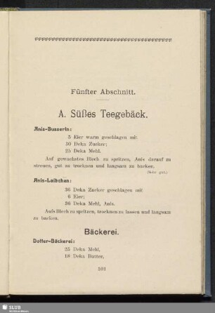A. Süßes Teegebäck