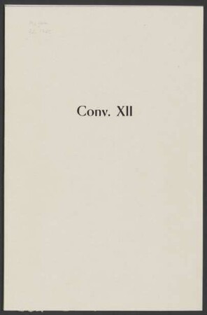 Convolut XII