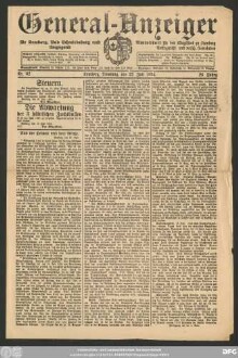 General-Anzeiger für Kemberg, Bad Schmiedeberg und Umgegend, Nr. 62 Kemberg, Dienstag, den 22 Juli 1924.