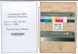 Entnazifizierung Wilhelm Tuennermann , geb. 30.01.1903 (Polizeiinspektor)