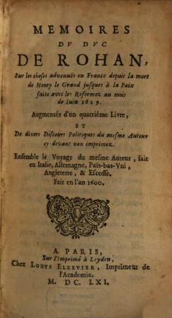 Mémoires