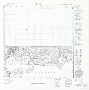 1542 Zingst, Meßtischblatt (4cm - Karte)