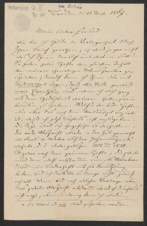 Brief an Friedrich Wilhelm Jähns : 13.11.1867