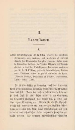 484-486 [Rezension] Fillion, M. L. Cl., Atlas archéologique de la bible