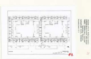 Sanierungsgebiet Rollberge, Berlin-Neukölln (Diplomarbeit bei Kurt Dübbers): Grundriss Erdgeschoss 1:200