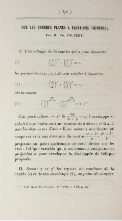 Sur les courbes planes a équations trinomes.