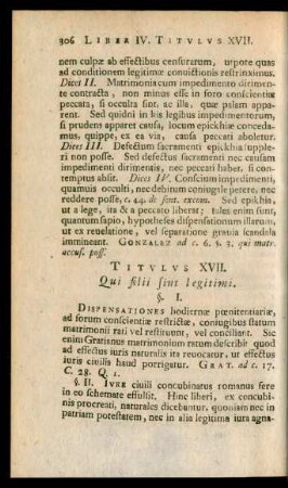 Titulus XVII. Qui filii sint legitimi.