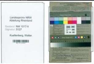 Entnazifizierung Walter Kuellenberg , geb. 28.04.1900 (Kaufmann)