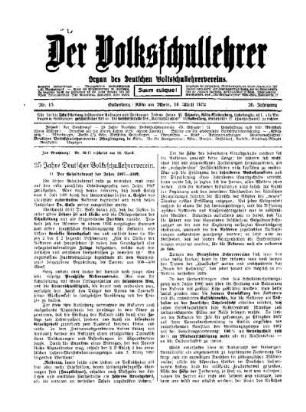 25 Jahre Deutscher Volksschullehrerverein : (Fortsetzung)