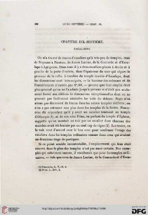 Chapitre dix-huitième. Escaliers
