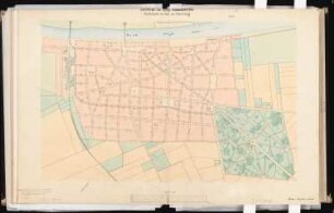 Wasserversorgung einer großen Stadt Schinkelwettbewerb 1866: Lageplan der Hauptleitungen 1:5000; Maßstabsleiste