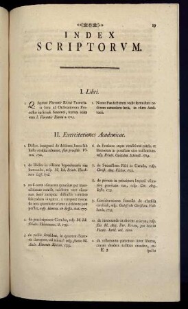Index Scriptorum.