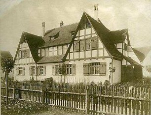 Fischer, Theodor; Reutlingen-Gmindersdorf; Arbeiterkolonie: Altenhof - Doppelhaus mit Garten