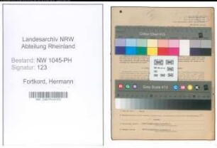 Entnazifizierung Hermann Fortkord , geb. 17.04.1899 (Apotheker)