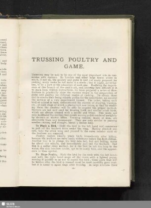 Trussing poultry and game