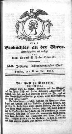 28. Stueck, 10. Juli 1843