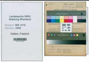 Entnazifizierung Friedrich Kellers , geb. 01.02.1905 (Schneider)