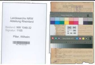 Entnazifizierung Wilhelm Piller , geb. 15.12.1891 (Beamter)