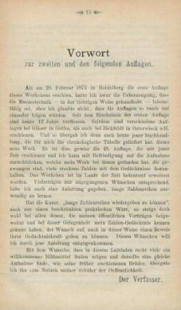 Vorwort zur zweiten und den folgenden Auflagen