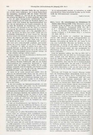 616-617 [Rezension] Scholz, Günter, Die Aufzeichnungen des Hildesheimer Dechanten Johan Oldecop (1493 - 1574)