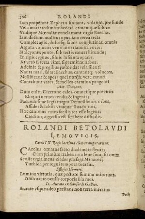 Rolandi Betolaudi Lemovicis.