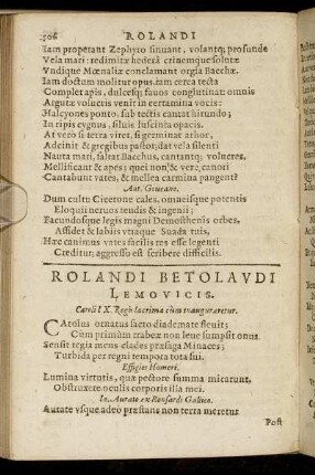 Rolandi Betolaudi Lemovicis.