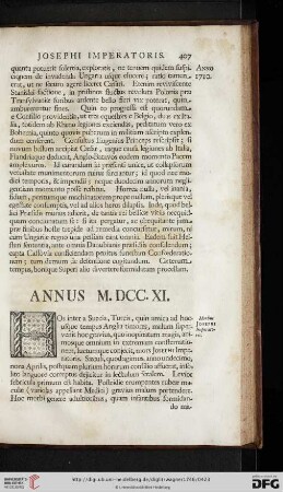 Annus M.DCC.XI.