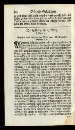 Der Esther grosse Demuth. Esther 4.