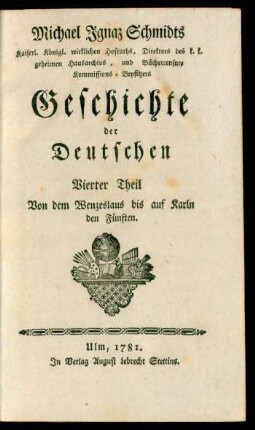 Theil 4: Von dem Wenzeslaus bis auf Karln den Fünften