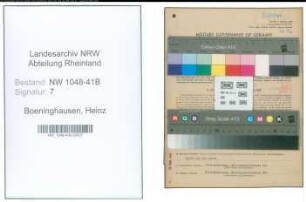 Entnazifizierung Heinz Boeninghausen , geb. 01.08.1922 (Angestellter)