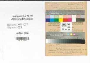 Entnazifizierung Otto Jeffke , geb. 20.04.1899 (Polizist)