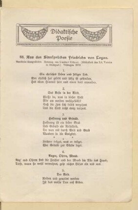 Didaktische Poesie