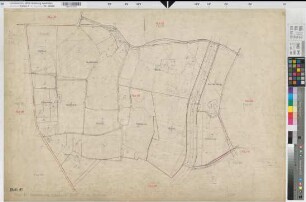 Liesborn (Wadersloh), Flurbereinigung Liesborn, Bl.41 Zuteilungskarte Flur 41