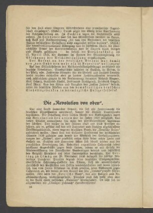 Die "Revolution von oben"