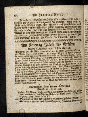 120-126, Am Feyertag Jakobi des Groessern