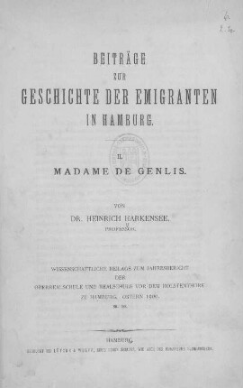 2: Madame de Genlis