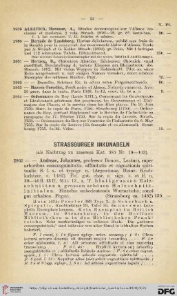 Strassburger Inkunabeln (Nr. 2965 - 2981)
