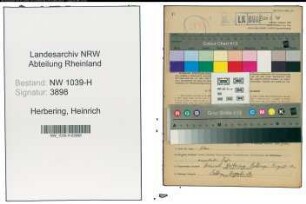 Entnazifizierung Heinrich Herbering , geb. 25.07.1897 (Kaufmann)