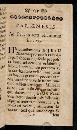 243-270, Paraenesis