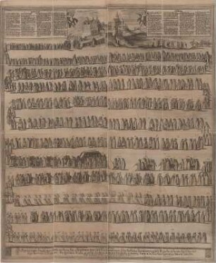 Leichenpredigt Magdalena Sibylla, Kupferstich, 1668 : Fürstl. Leichen-Proceß der...Fürstin und Frauen Frauen Magdalenen Sibyllen... - Altenburg , 1668. - 1 Kunstbl. : Kupferst. ; 92 x 110 cm Leichenpredigt Magdalena Sibylla