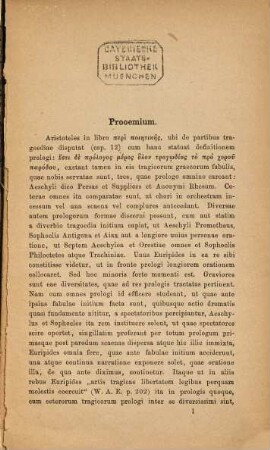 De prologorum Euripideorum arte et interpolatione