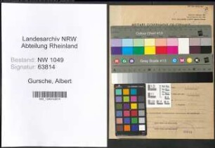 Entnazifizierung Albert Gursche , geb. 14.11.1895 (Angestellter)