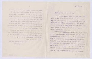 Schreiben an Max Schmid (Brief)