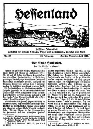 Nr. 22, Zweites November-Heft 1912