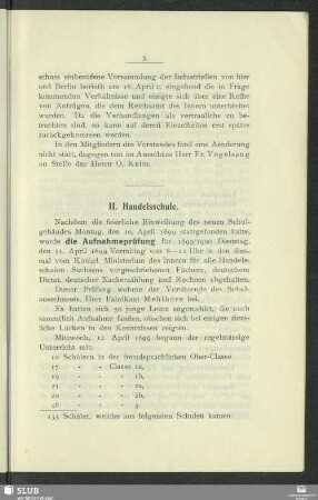 II. Handelsschule