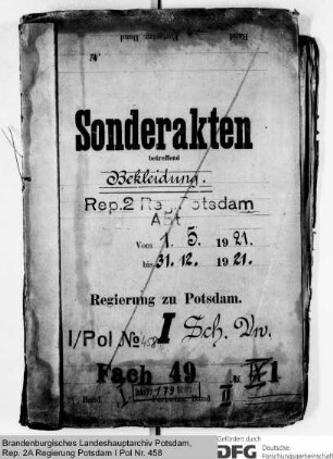 Bekleidung der Schutzpolizei